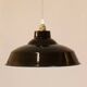 Black Industrial Pendant Lamp, 1950's, Spain