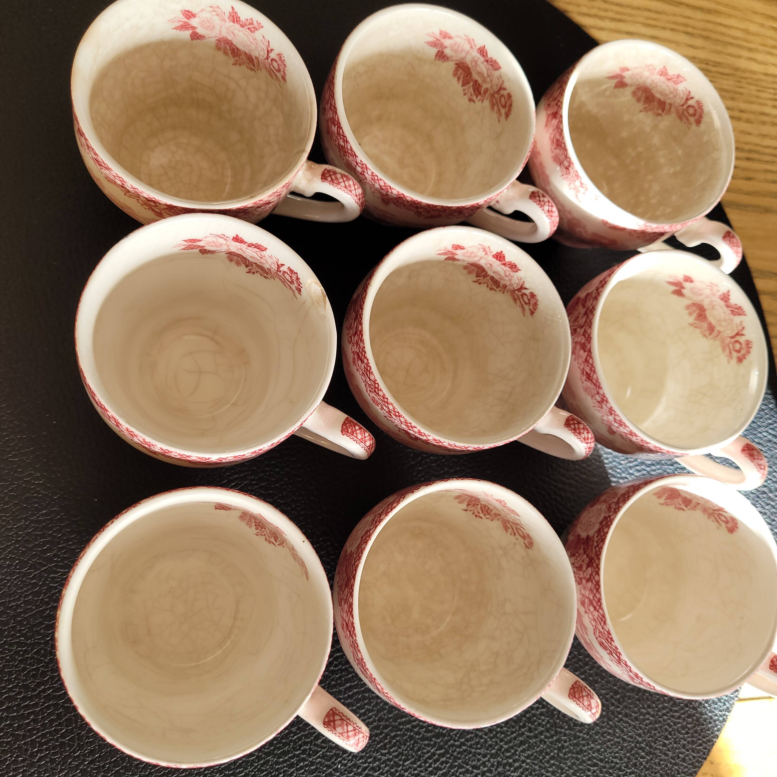 English porcelain coffee set 22 pieces