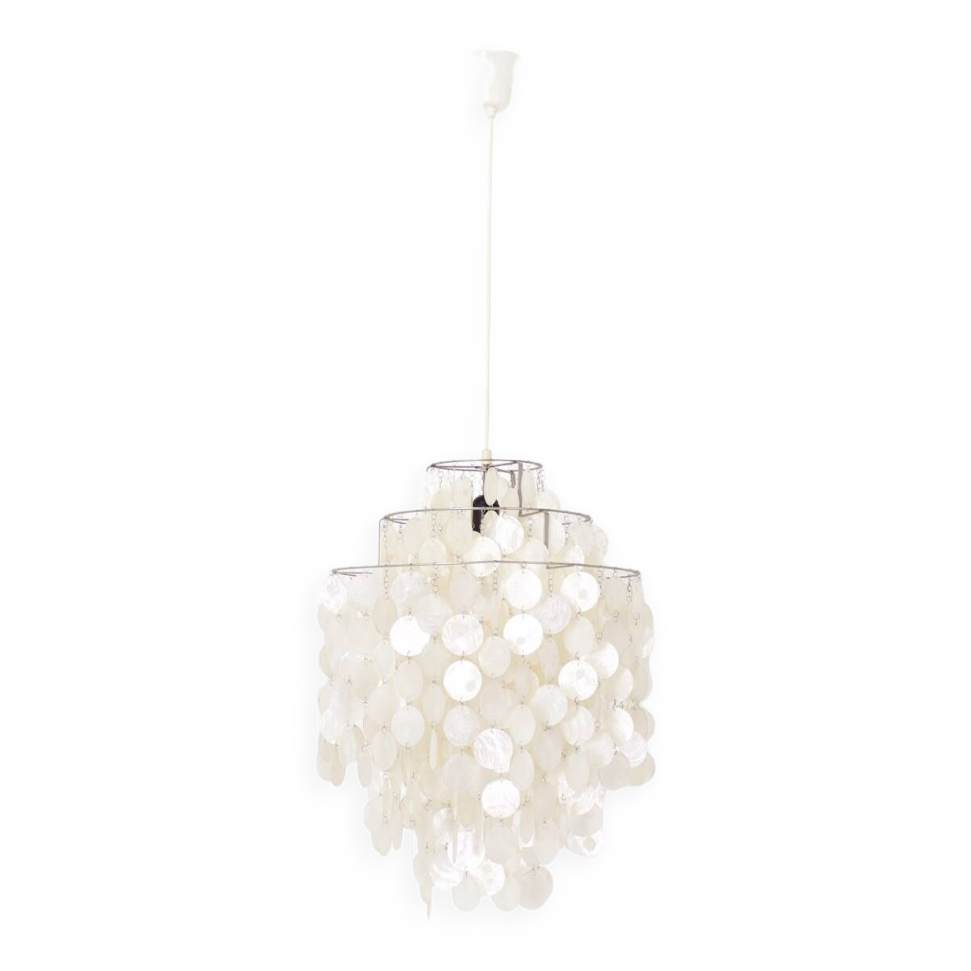 Verner Panton Fun mother-of-pearl chandelier 1 DM.
