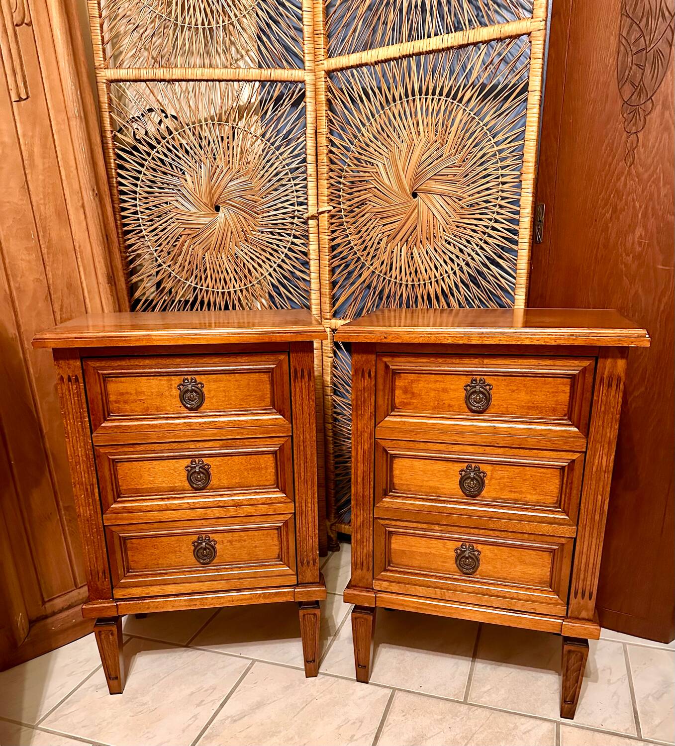 Vintage dresser bedside tables