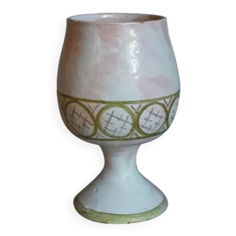 Ceramic vase of Cécile Midas vintage 50s