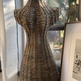 Mannequin Buste Rotin Vintage