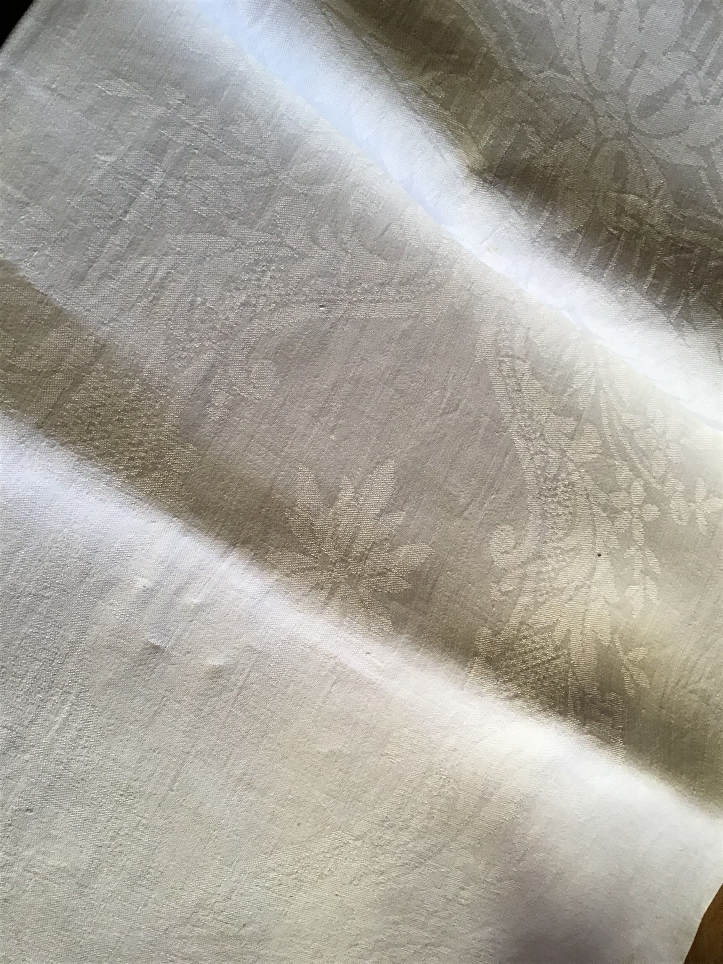 Tablecloth marked LM, late 19th century