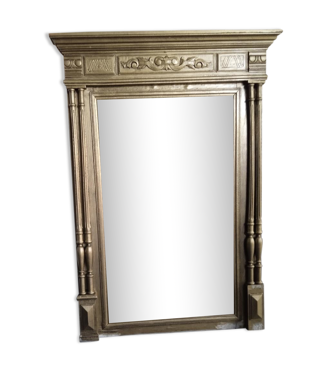 Miroir Trumeau Géant Baroque Doré - Style Régence - 140x144 Cm - Neuf 2024