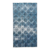 4x7 Shades Of Blue Classic Vintage Rug, 112x205Cn