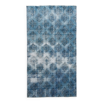 4x7 Shades Of Blue Classic Vintage Rug, 112x205Cn