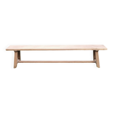 Solid oak farm bench