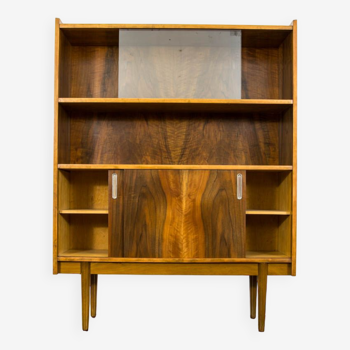 Display Cabinet in Walnut from Bytom Furniture Factory, 1960s