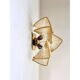 Paire d'appliques en verre de Murano Amber Rondini en or par Simoeng
