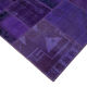 Handmade anatolian vintage 171 cm x 241 cm purple patchwork carpet
