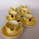 6 tasses à café Gien "Soleil"
