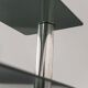 Console table in chromed steel and smoked glass of the 70s vintage