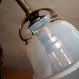 Opalescent tulip swing lamp 1900
