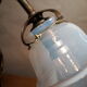 Opalescent tulip swing lamp 1900