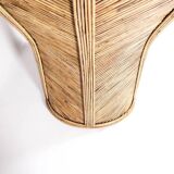 Large rattan “palm” armchair