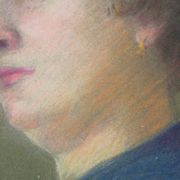 Portrait au pastel vintage