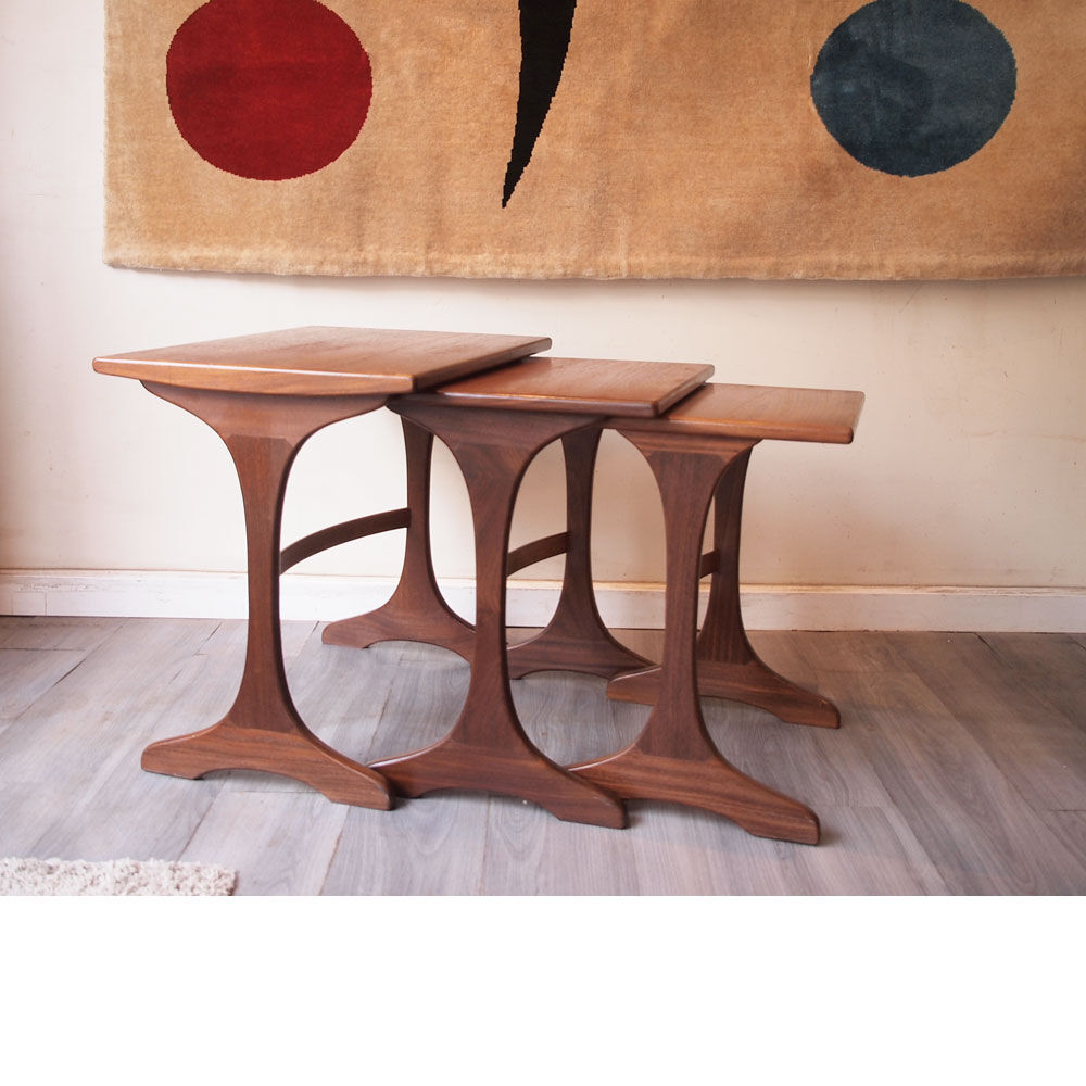 Vintage Scandinavian nesting tables
