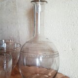 Service à liqueur ciselé vintage