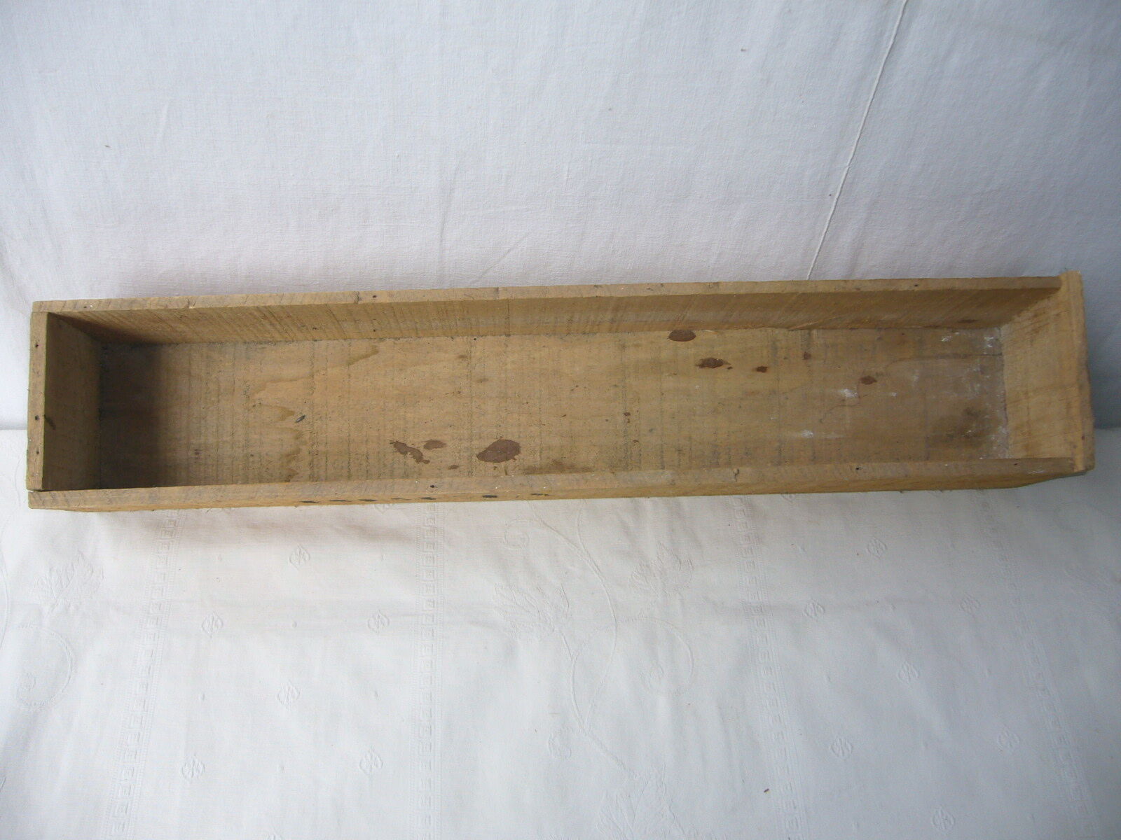 Rectangular old wooden box