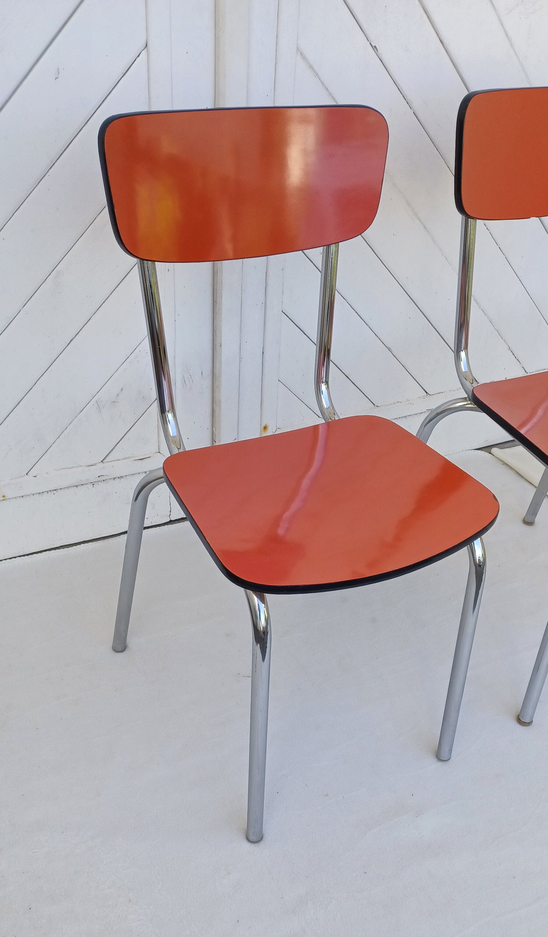 Paire de chaises en formica vintage