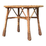 Wicker coffee table 1950