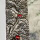 Miroir cadre glace métal repoussé d'alfred daguet époque 1900 art nouveau