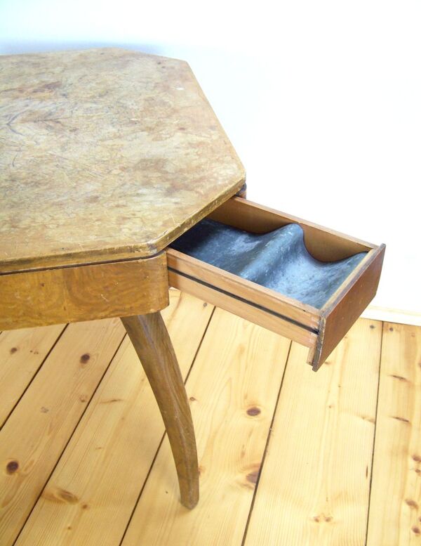 Table de jeu H-278 par Jindřich Halabala pour United Applied Arts, 1950s