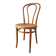 Chaise bistrot ancienne en bois blond courbé et cannage