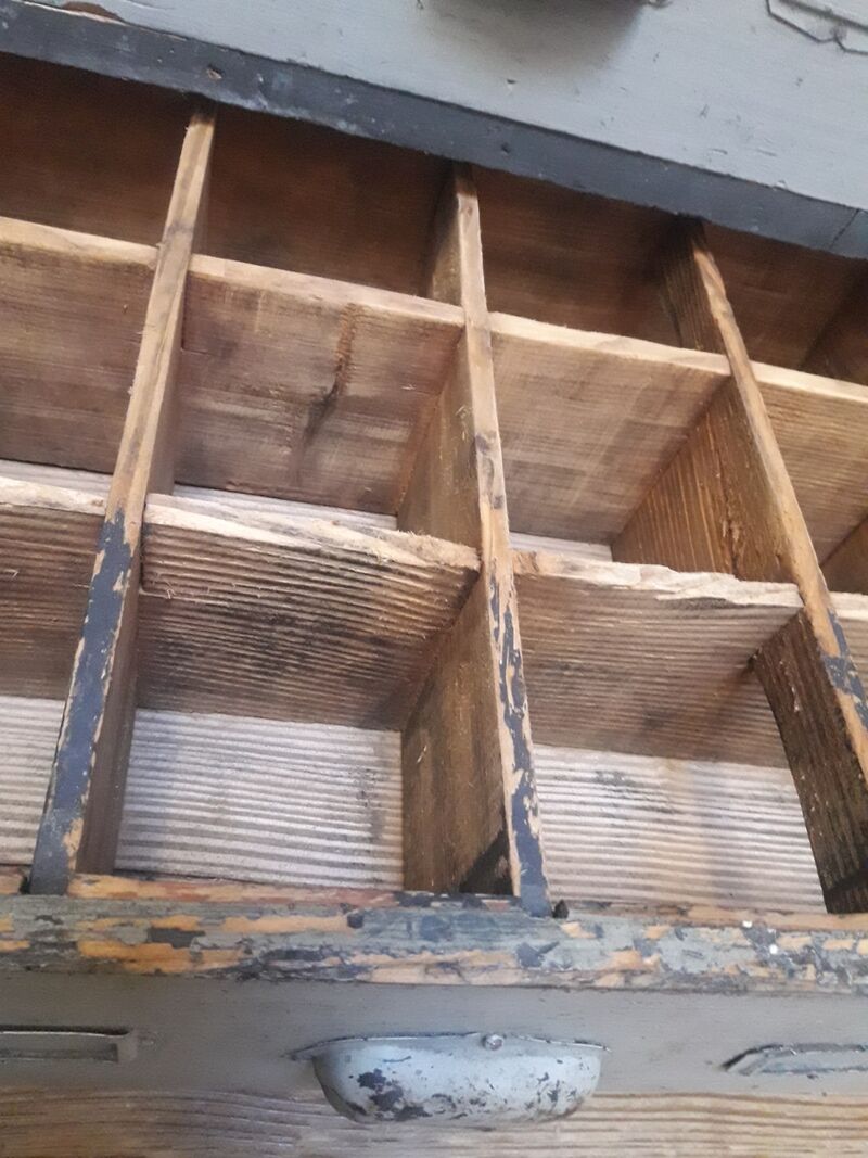 Industrial sideboard with 16 drawers