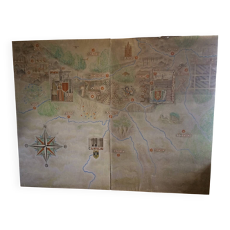 Diptych chart of the mining region