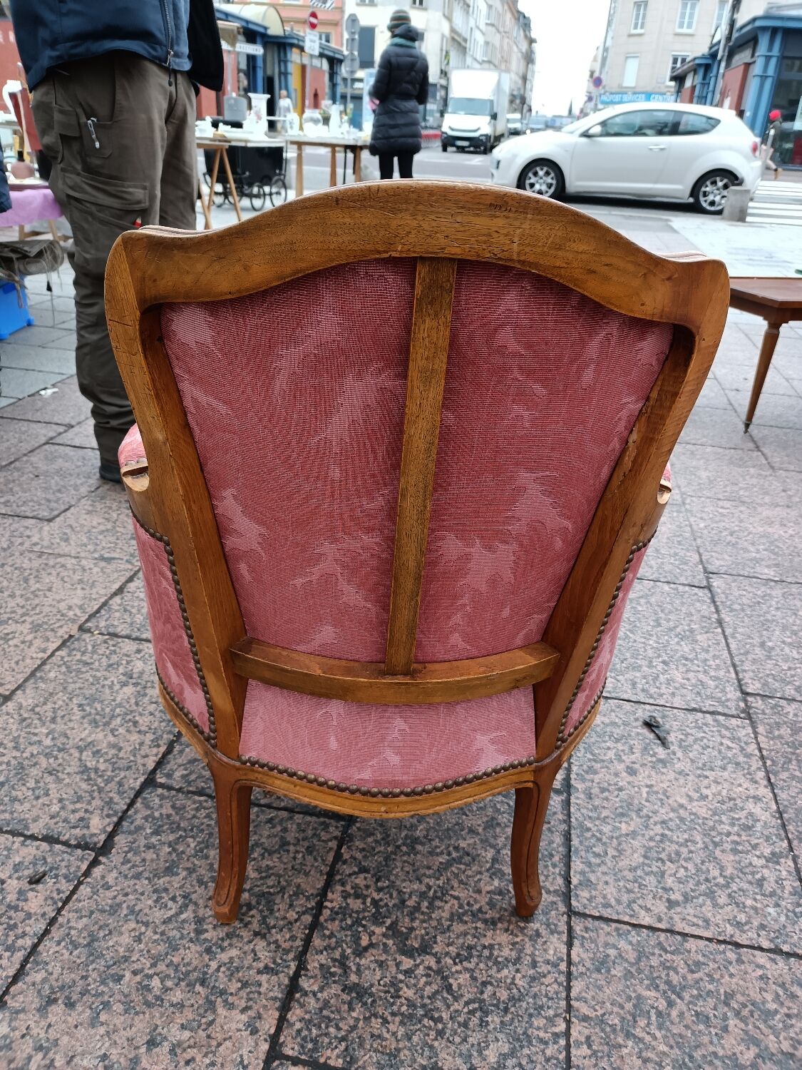 Pair of antique armchairs louis xv style