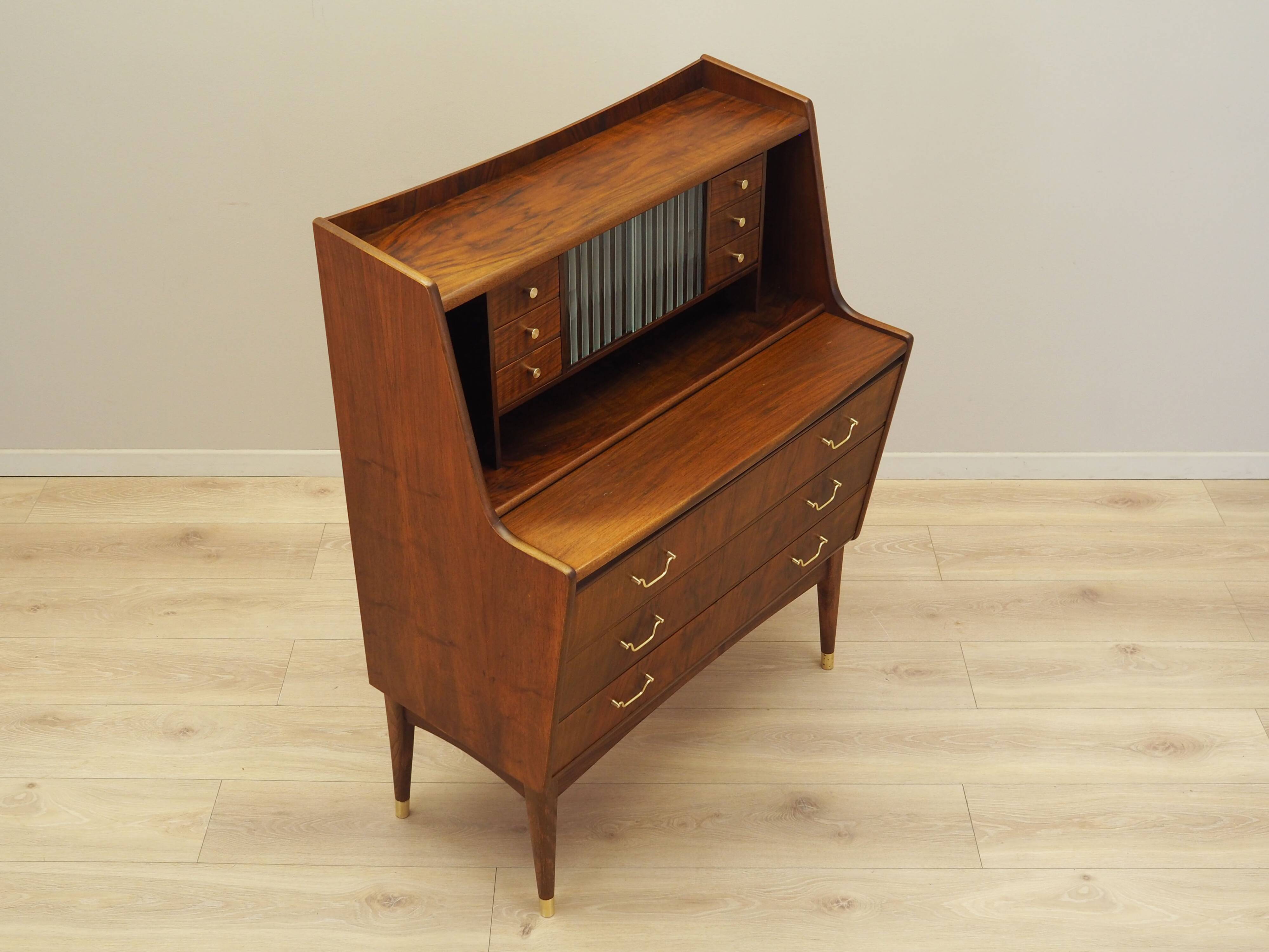 Walnut secretary, Danish design, 1970s, production: Denmark