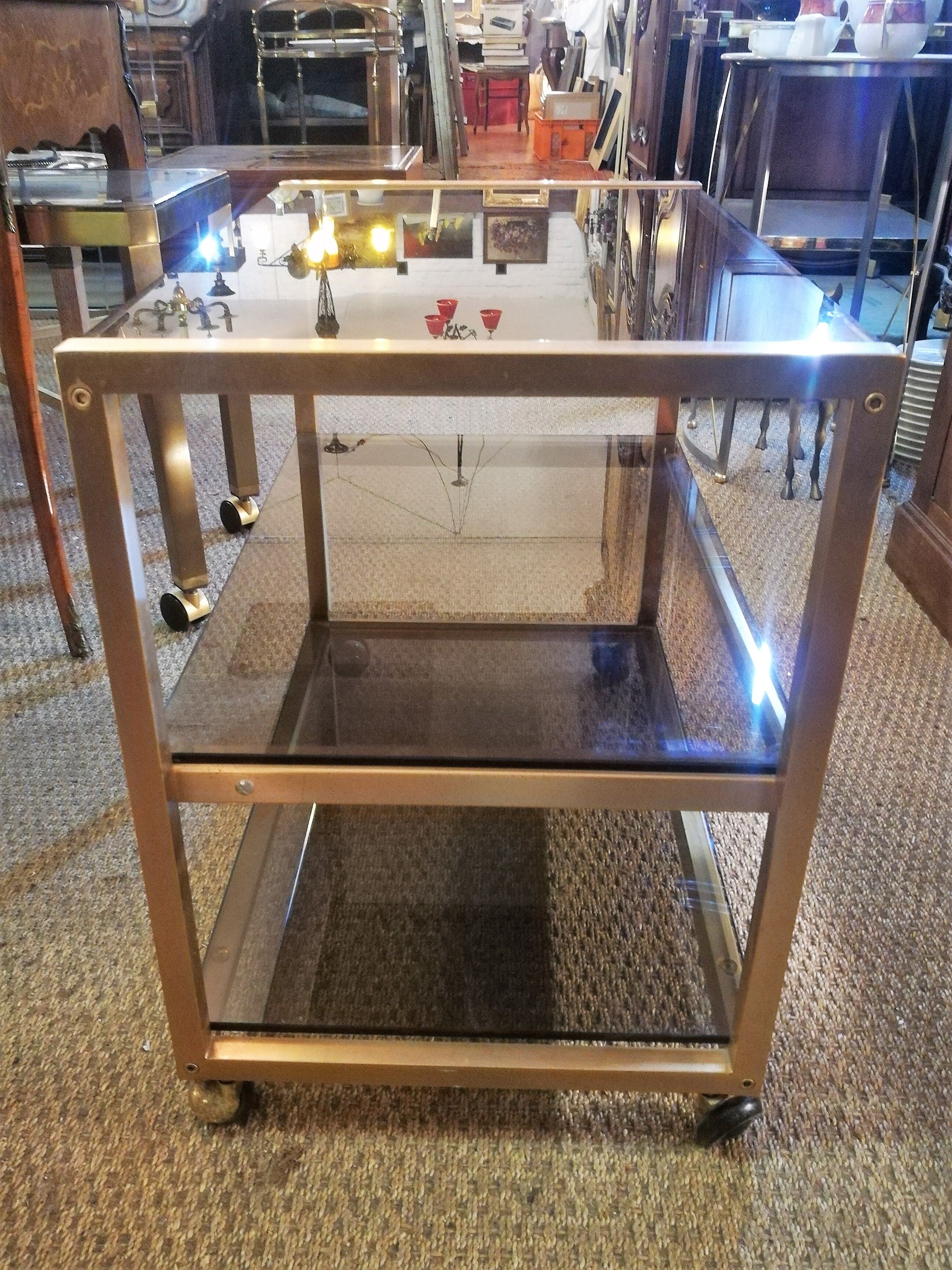 Brass serving table 1970