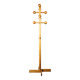 Vintage Scandinavian style pine ball coat rack