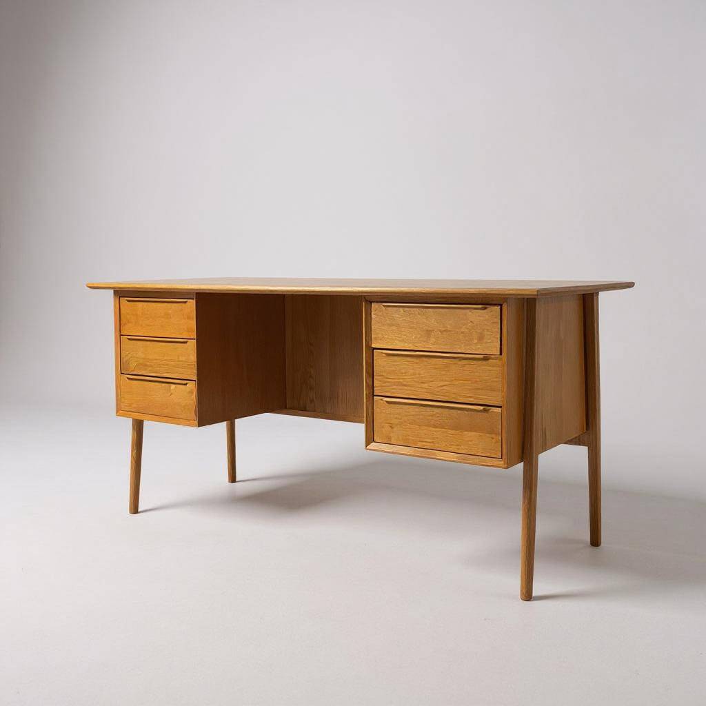 Bureau scandinave double face vintage des années 60/70