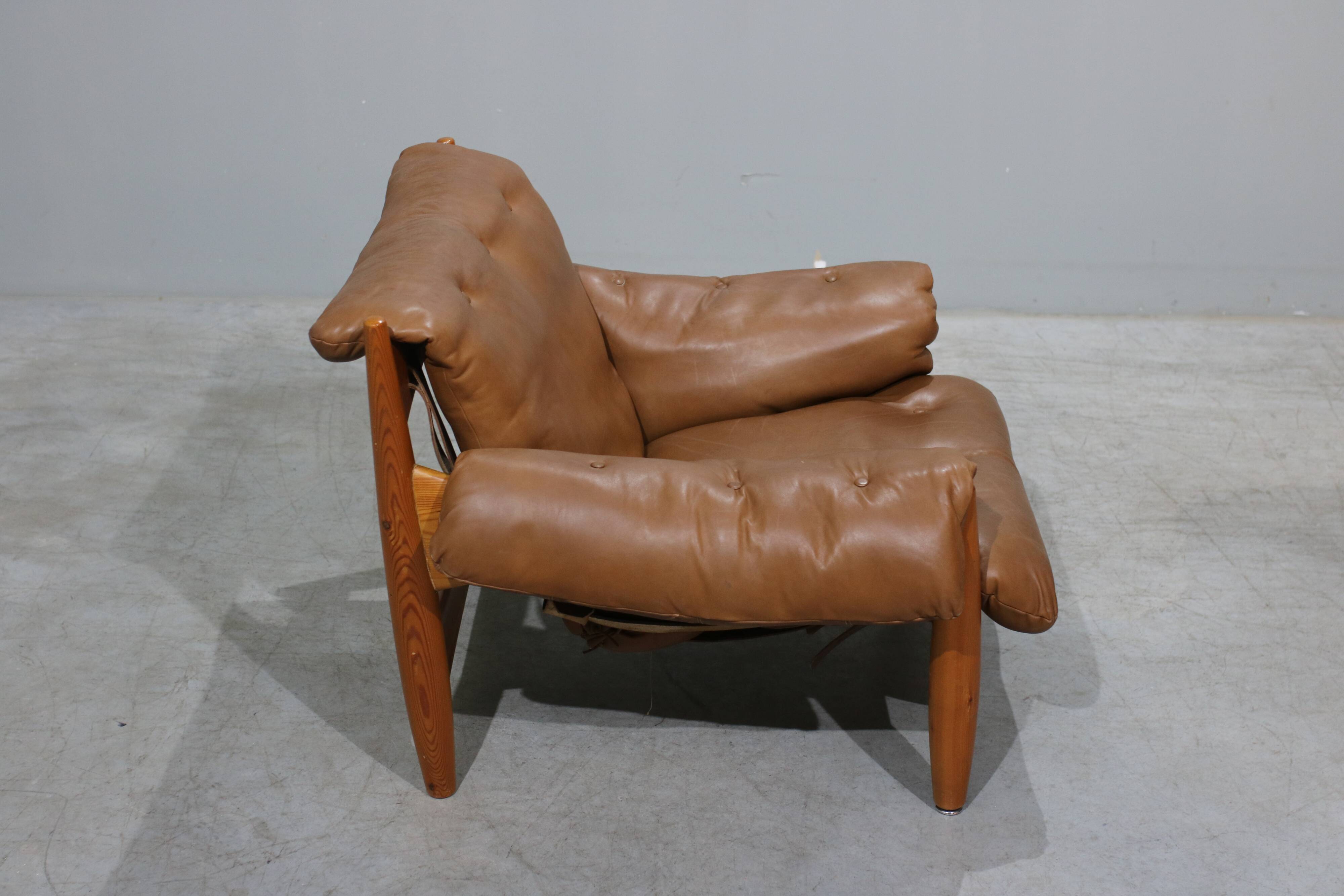 Sheriff Lounge Chair with Ottoman by Sergio Rodrigues for ISA