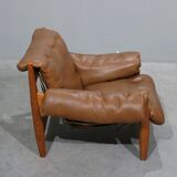 Sheriff Lounge Chair with Ottoman by Sergio Rodrigues for ISA