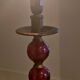 Sampa Helios lamp in red glass