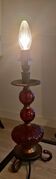 Lampe Sampa Helios en verre rouge