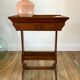 Table de chevet meuble d'appoint en chêne fin XIXème