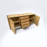 Beautiful Vintage Bamboo Sideboard in Gabriella Crespi style, Italy Circa 1970