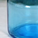 Broc à eau pichet en verre bleu