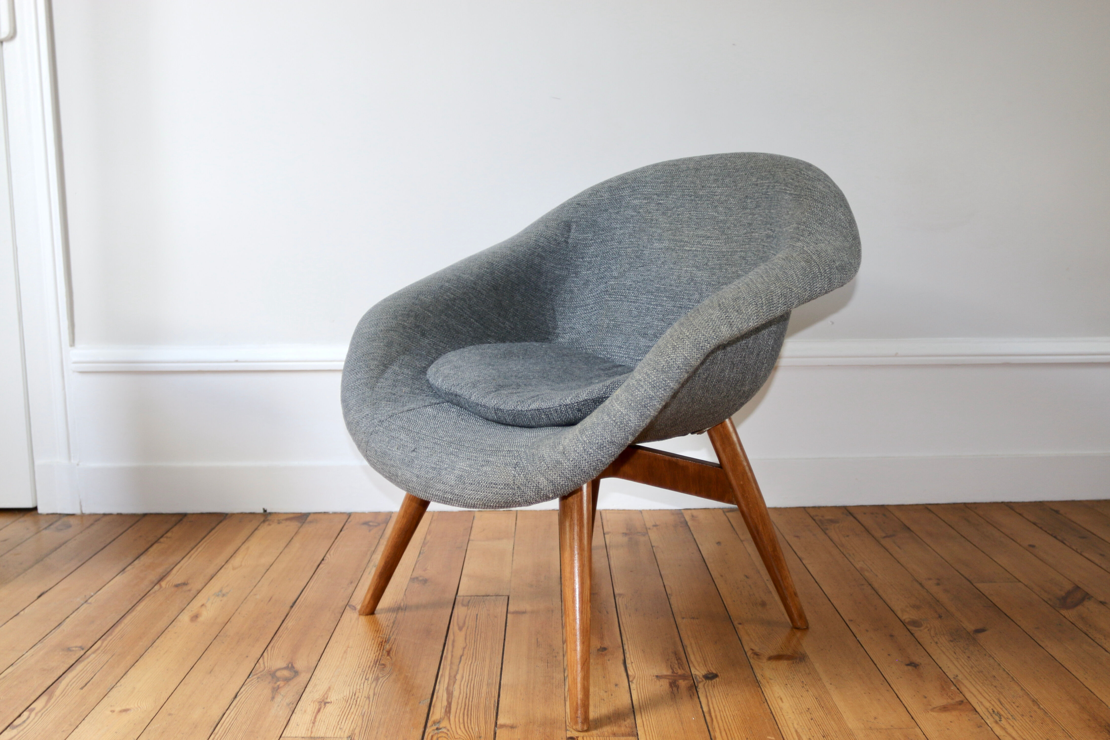 Vintage Scandinavian armchair Miroslav Navratil 1960s