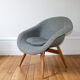 Vintage Scandinavian armchair Miroslav Navratil 1960s