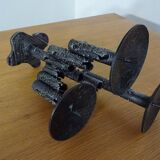 Brutalist Iron Candleholder, 1960s