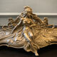 Large planter in gilded bronze Art nouvelles