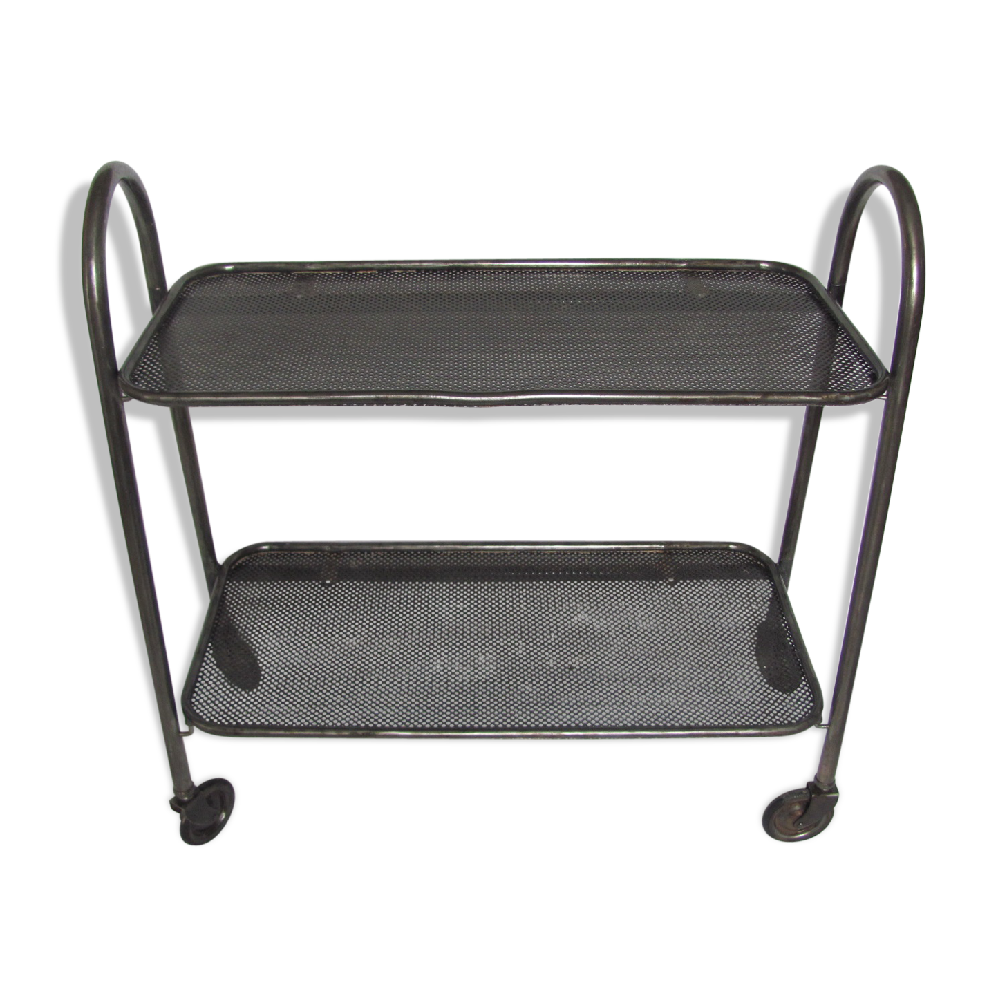 Wheelchair service - service cart - perforated - metal folding table