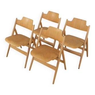 SE 18 folding chairs by Egon Eiermann for Wilde & Spieth, 1950s (set of 4)