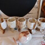 Vintage stemware made from genuine onyx