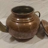 Theiere en cuivre et laiton ancienne